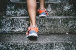 A winding path representing the neuroscience of changing a habit