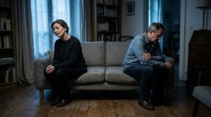 contempt in relationships shown through dismissive body language while the other partner withdraws