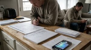 weaponized incompetence at home: one partner tracking lists and calendars while the other stays disengaged